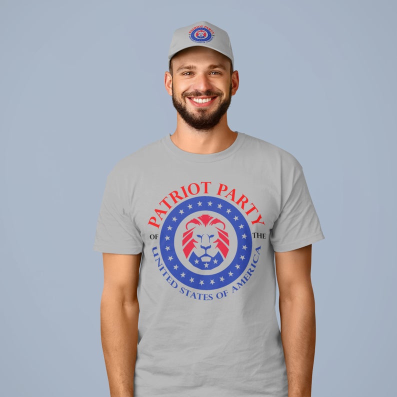 Patriot Party tee, USA patriot Party, Conservative party, Lion Patriot ...